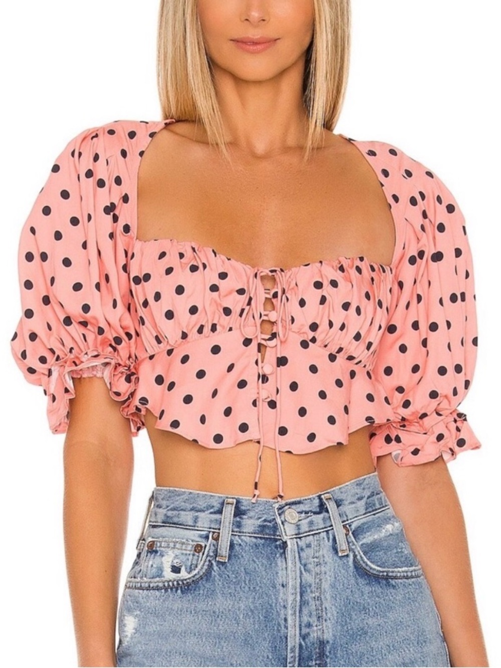 For Love & Lemons Keeley Crop Top